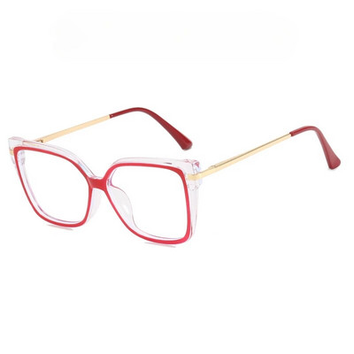 Vintage prillide raamid naistele Viimased trendid Mood Square läbipaistvad optilised läätsed sinise valguse läbipaistvad luksuslikud prillid