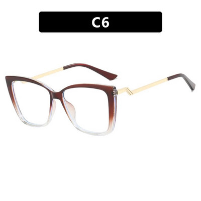 Ženske modne naočale u trendu 2023. Unisex naočale za naočale Optički okviri za naočale Metalne savijene noge Plave svjetlosne blok naočale