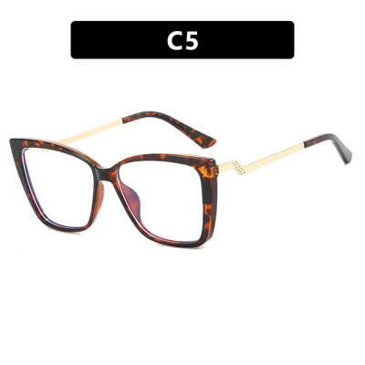 Ženske modne naočale u trendu 2023. Unisex naočale za naočale Optički okviri za naočale Metalne savijene noge Plave svjetlosne blok naočale