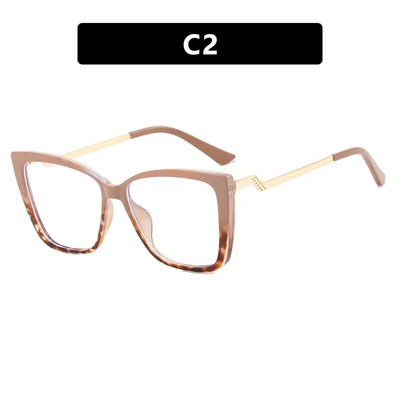 Ženske modne naočale u trendu 2023. Unisex naočale za naočale Optički okviri za naočale Metalne savijene noge Plave svjetlosne blok naočale