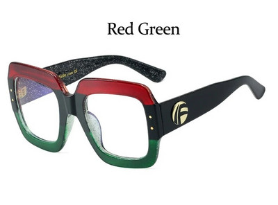 Anti mėlynos šviesos negabaritinių akinių rėmeliai moteriški madingi prabangūs prekės ženklo kvadratiniai dideli rėmeliai skaidraus lęšio permatomi vintažiniai akiniai