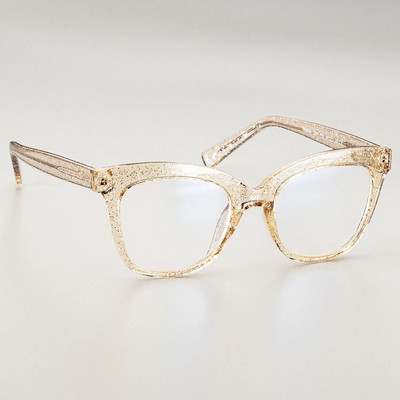 51029 Retro plastmasas titāna briļļu ietvari pret zilu gaišu sieviešu optiskās modes datora brilles