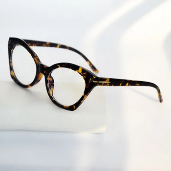 Котешко око Квадратни очила против синя светлина Модни прозрачни очила Черни рамки Мъже Жени Ретро оптични очила Компютър