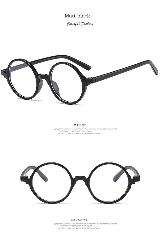 Ochelari Mici Rotunzi Anti Albastru Bărbați Femei Ochelari de protecție Rotunzi Transparenti Ochelari de vedere Brand Design Vintage Frame