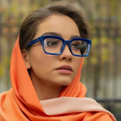 Rame de ochelari optice pătrate retro pentru femei Ochelari de ochelari de designer de marcă Ochelari anti blocarea luminii albastre Ochelari de protecție pentru computer pentru femei