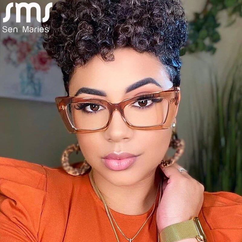 Vintage Cat Eye optiskās brilles sievietēm Vīriešu caurspīdīgas brilles Briļļu ietvars Recepšu caurspīdīgs lēcu briļļu ietvars Unisex