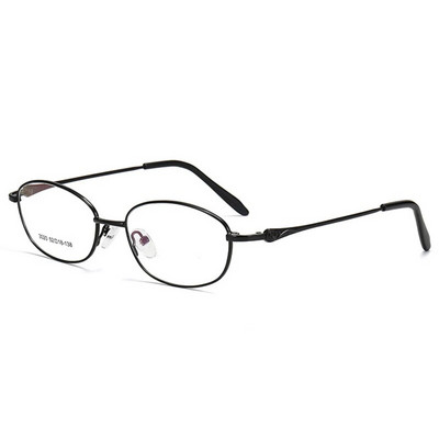 YOOSKE Naiste optiline raam Prillid Titaanisulamist Prillid Naistele Väikesed ovaalsed prilliraamid Naiste IP-kattega metallist prillid