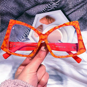 Jaunas Lielizmēra Bow Cat Eye Pretzilas Gaišas Brilles Sievietēm Jaunas Modes Candy Krāsu Datorbriļļu Rāmis Sieviešu Skaidri Toņi