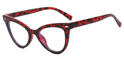 Elegantni okviri za naočale s plavim svjetlom za žene, modne lažne naočale s mačjim okom, ženske vintage prozirne optičke naočale s zakovicama, spektakl