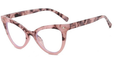 Elegantni okviri za naočale s plavim svjetlom za žene, modne lažne naočale s mačjim okom, ženske vintage prozirne optičke naočale s zakovicama, spektakl