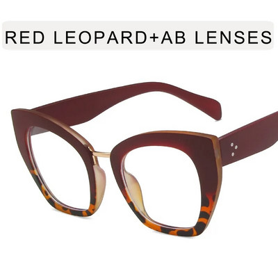 2024. gada jauns vintage leoparda ietvars pretzilas brilles sievietēm modes kaķu acs Optiskās caurspīdīgās brilles Brilles Oculos Feminino