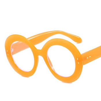 Цветни рамки за очила за жени Модерни кръгли големи оптични лещи Дамски очила Модни слънчеви очила Дамски очила