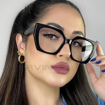 Νέα ρετρό μαύρα γυαλιά για γυναίκες Υπερμεγέθη τετράγωνα Anti Blue Light Γυαλιά υπολογιστών Γυναικεία επώνυμα Σχεδιαστής Clear Eyewear