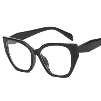 Нови ретро черни очила за жени Големи квадратни компютърни очила против синя светлина Дизайнерски женски прозрачни очила
