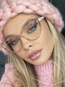 Ochelari de vedere retro retro cu ochi de pisică, ochelari de ochelari pentru miopie