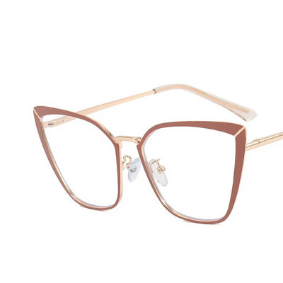 Luksusa Dizaineru Saulesbrilles Sieviešu Kaķu Acs Metāla Briļļu Rāmji Vēsas Vasaras Pludmales Brilles Modes Optiskās Brilles