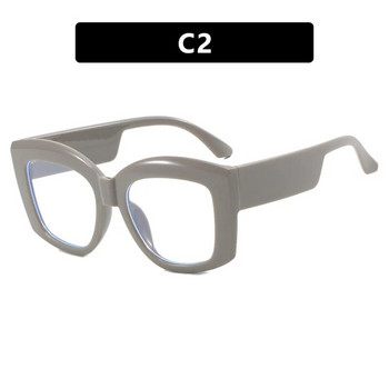 Υπολογιστής μπλε γυαλιά μπλοκαρίσματος φωτός Γυναικεία Μεγάλα τετράγωνα γυαλιά ανδρών Υπερμεγέθη ρετρό γυαλιά οράσεως Σκελετός μονόχρωμη απλή σχεδίαση