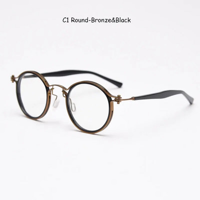 mimiyou Acetāta+sakausējuma panku briļļu ietvars sievietēm pretzilas gaismas optiskās brilles vīriešiem briļļu ietvars caurspīdīgs UV400 datora brilles