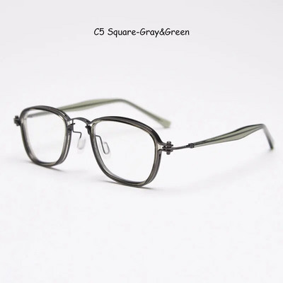 mimiyou Acetāta+sakausējuma panku briļļu ietvars sievietēm pretzilas gaismas optiskās brilles vīriešiem briļļu ietvars caurspīdīgs UV400 datora brilles