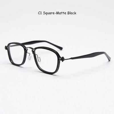 mimiyou Acetāta+sakausējuma panku briļļu ietvars sievietēm pretzilas gaismas optiskās brilles vīriešiem briļļu ietvars caurspīdīgs UV400 datora brilles