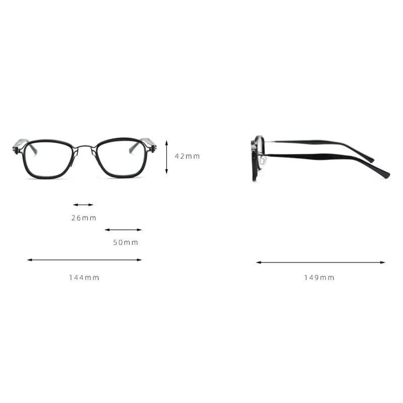 mimiyou Acetāta+sakausējuma panku briļļu ietvars sievietēm pretzilas gaismas optiskās brilles vīriešiem briļļu ietvars caurspīdīgs UV400 datora brilles