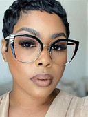 Kvalitatīvas Cat Eye pusrāmja lielizmēra rāmja brilles Anti-blue Light 2023 New Brilles Frame Ins Retro Trend Fashion Brilles 2023