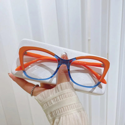 Klasisks briļļu ietvars Retro sieviešu kaķa acs pret radiāciju zilu gaismu bloķējošas brilles aizsargbrilles datora ekrāns 2024