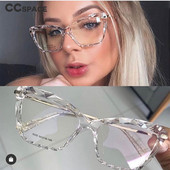 H45591 Moda pentru femei Rama stil diamant Rame ochelari patrati Ochelari optici pentru calculator