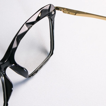 H45591 Γυναικείο σκελετό σε στυλ διαμαντιού μόδας Τετράγωνα γυαλιά Σκελετοί Οπτικά γυαλιά υπολογιστή