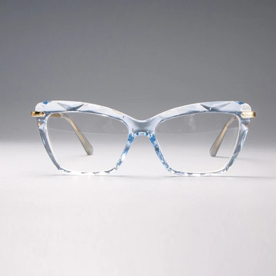 H45591 Moda pentru femei Rama stil diamant Rame ochelari patrati Ochelari optici pentru calculator