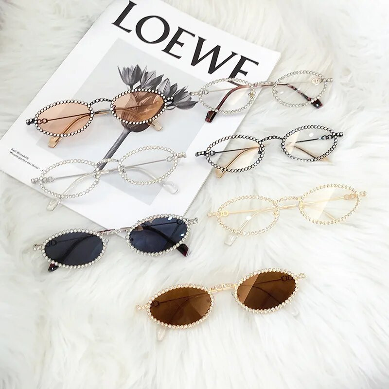 Uued 2022. aasta moodsad kassisilmade päikeseprillid väikesed metallraamiga retropäikeseprillid Trend UV400 kaitseprillid tänavarõivad päikeseprillid