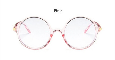 Retro apaļi pretzilu briļļu ietvari Modes lielizmēra caurspīdīgi optisko briļļu ietvari sievietēm recepšu brilles