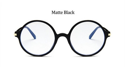 Retro apaļi pretzilu briļļu ietvari Modes lielizmēra caurspīdīgi optisko briļļu ietvari sievietēm recepšu brilles