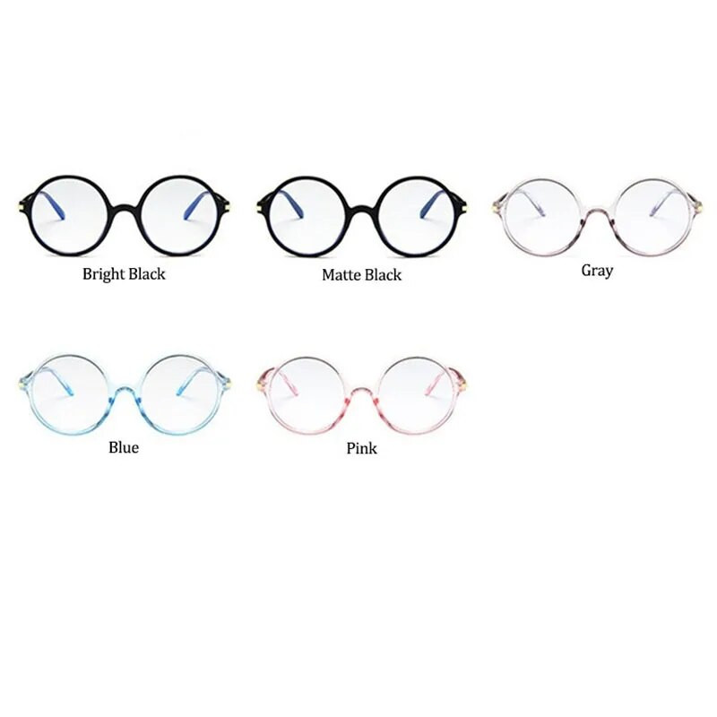 Retro apaļi pretzilu briļļu ietvari Modes lielizmēra caurspīdīgi optisko briļļu ietvari sievietēm recepšu brilles