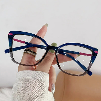 56772 Uus mood kassisilm, optiline prilliraam, ruudukujuline, suur anti-sinine arvutiprillid, retseptiprillid
