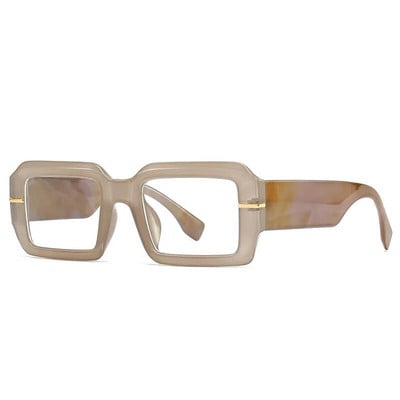 Jauns zīmols Anti Blue Light kvadrātveida brilles sievietēm caurspīdīgas lēcas melnas liela izmēra briļļu ietvari Modes datoru briļļu žalūzijas