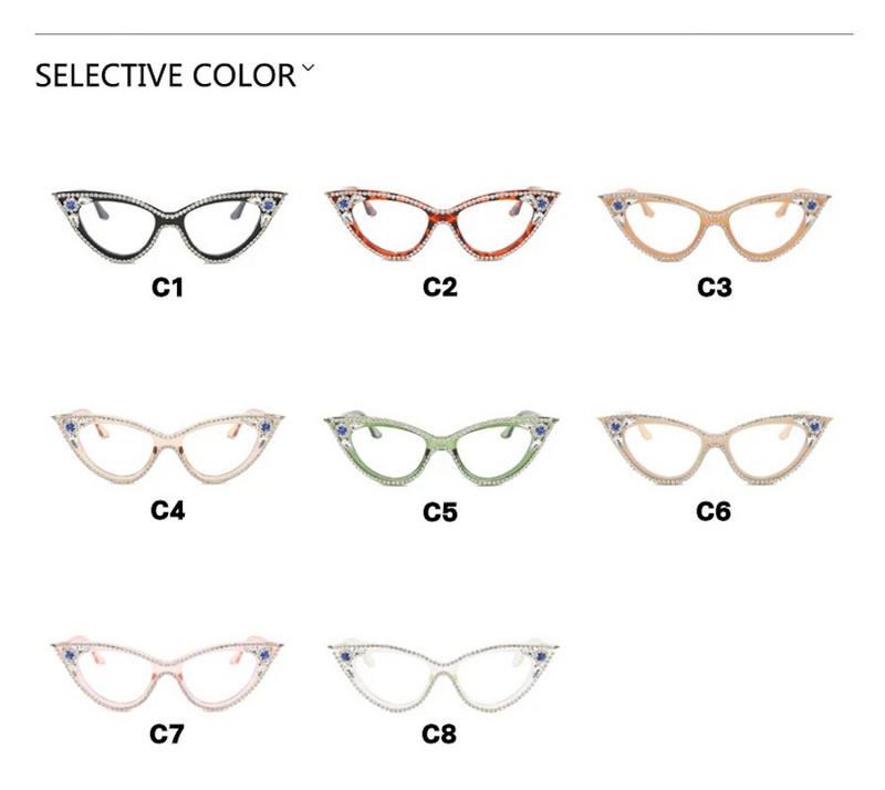 Mačkasto oko svjetlucavi okvir za naočale Modni retro ženski dijamantni kristalni vintage dizajner za plesne zabave Naočale za seksi dame