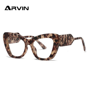 2022 Нови компютърни очила с котешко око Дамска модна марка Прозрачни очила за жени с леопардови оптични рамки