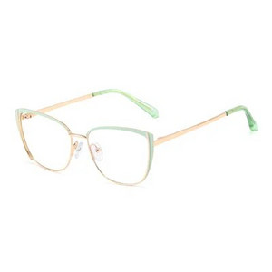 Ralferty dekoratiivsed sinised heledad prillid naiste arvutiprillide raam naistele läbipaistvad pimestamisvastased metallist prillid Oculos