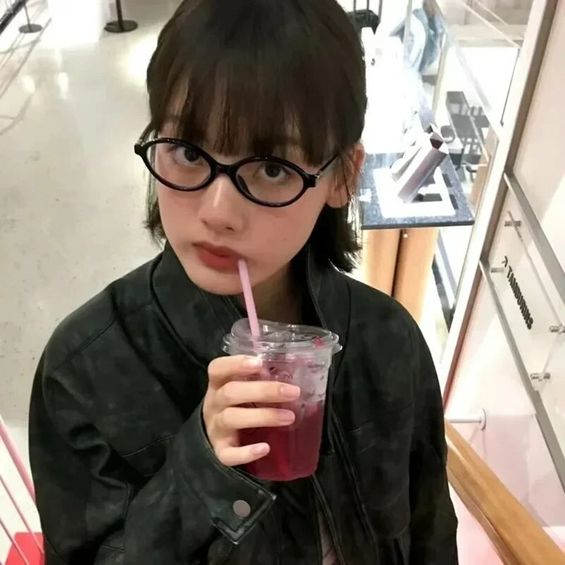 Sieviešu ovālas retrobrilles Y2K Leopard Maza rāmja brilles Jaunas modes Vienkāršas Vintage sieviešu brilles Dekoratīvas brilles