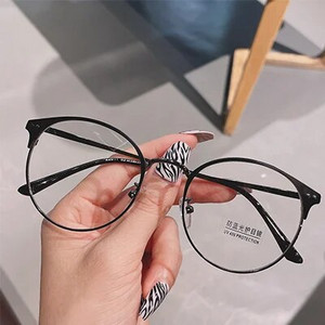 Vintage apaļas brilles sievietēm bez kvalitātes dioptrijas recepšu caurspīdīgas lēcas sieviešu briļļu rāmis 2022 Trend Myopia Optic Rāmis