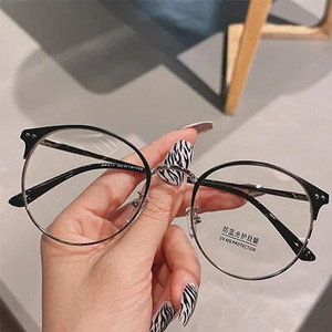 Vintage apaļas brilles sievietēm bez kvalitātes dioptrijas recepšu caurspīdīgas lēcas sieviešu briļļu rāmis 2022 Trend Myopia Optic Rāmis