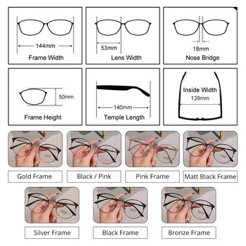 Винтидж кръгли очила, женски, без диоптрична рецепта, прозрачни лещи, рамка за дамски очила, тенденция за 2022 г. Оптична рамка за късогледство
