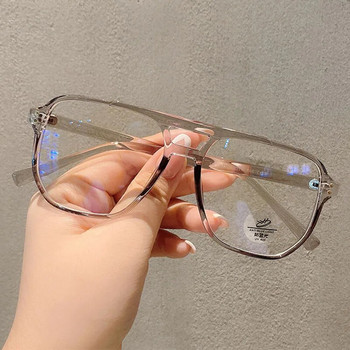 Υπερμεγέθης γυαλιά διπλής γέφυρας Σκελετός γυαλιών για γυναίκες Vintage pilot Anti Blue Light Σκελετός γυαλιών γυναικεία οπτική γυαλιά υπολογιστή