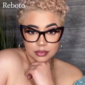 Vintage nove ukrasne naočale s mačjim okom Ženske modne plastične prozirne naočale s dioptrijskim okvirom za naočale