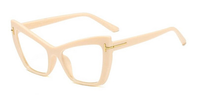 Vintage nove ukrasne naočale s mačjim okom Ženske modne plastične prozirne naočale s dioptrijskim okvirom za naočale