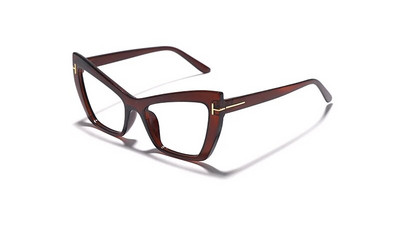 Vintage nove ukrasne naočale s mačjim okom Ženske modne plastične prozirne naočale s dioptrijskim okvirom za naočale