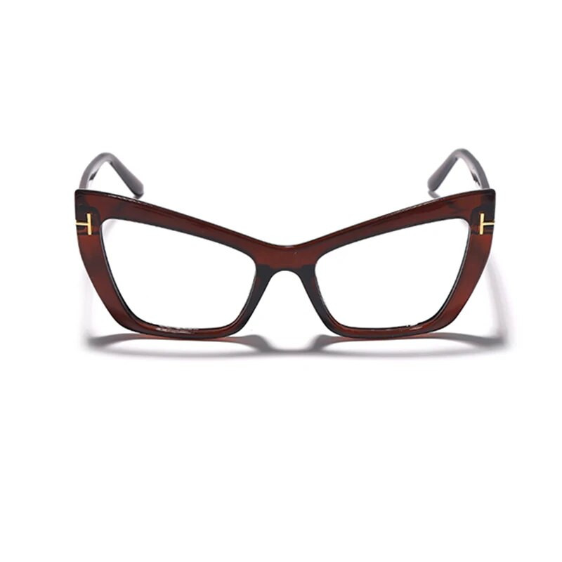 Vintage nove ukrasne naočale s mačjim okom Ženske modne plastične prozirne naočale s dioptrijskim okvirom za naočale