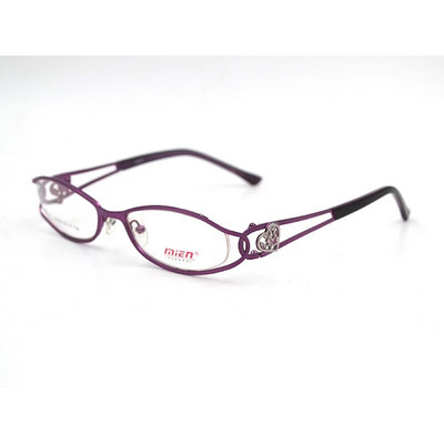 Дамски прозрачни очила степен очила компютърни очила Hollow Out Temple Heart Design Fashion Късогледство Рамка за очила D5