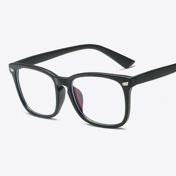 Секси лилави рамки за очила Квадратни рамки за очила Прозрачни лещи Късогледство Нерд Черни слънчеви очила Фалшиви дизайнерски рамки за очила Дамски